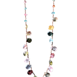 collier tourmaline Petales rainbow