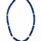 Collier lapis lazuli heishi