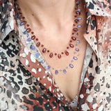 Collier Tanzanite Pétales et perles