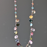 petales rainbow tourmaline necklace