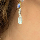 Boucles d’oreilles Pluie de Pierre de Lune