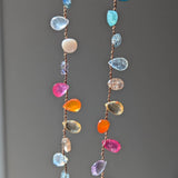 Rainbow petal necklace