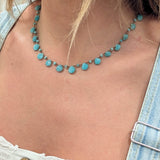 Mermaid Amazonite Heart and Pearl Necklace