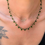 Collier pétales diopside