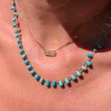 Collier drops turquoise