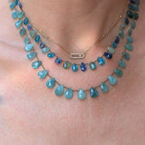 Collier pétales grandidierite