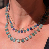 Collier pétales grandidierite