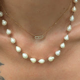 Collier perles baroques