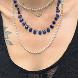 Collier double tour en perles d'eau douce et gold filled 14 carats