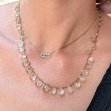 Collier pétales quartz rutile