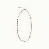 Collier mini pétales et perles zircon