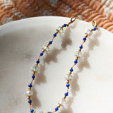 aquamarine lapis lazuli Holi bracelet