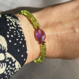 Elpis Amethyst Peridot Bracelet 