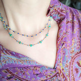 chrysoprase apatite Holi necklace
