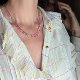 Umba petal sapphire necklace
