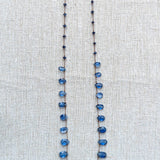Kyanite petal necklace 