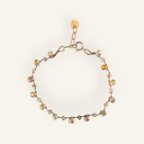 Bracelet mini pétales et perles zircon