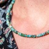 Natural turquoise necklace Thymus