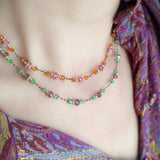 chrysoprase sapphire Holi necklace