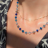 Rainbow galaxy necklace