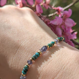 Cozumel iolite turquoise bracelet