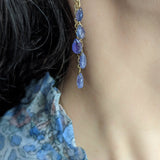 Tanzanite Rain Earrings