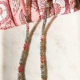 Labradorite pink tourmaline necklace