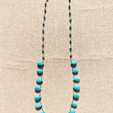 Turquoise petal necklace 