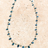 Emotional apatite petal necklace
