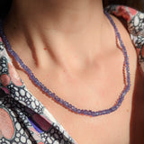 Handknotted Tanzanite Necklace 