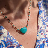 Amazonite Sweet Heart Necklace