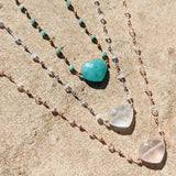 Sweet Heart Moonstone Heart Necklace