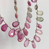 Umba petal sapphire necklace