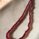 Handknotted Ruby Necklace 