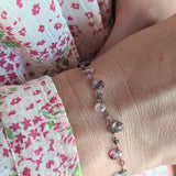 mini petal spinel bracelet