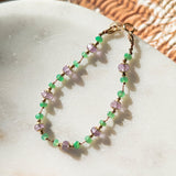 amethyst chrysoprase Holi bracelet