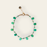Bracelet pétales chrysoprase