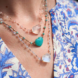 Sweet Heart Moonstone Heart Necklace