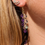 Amethyst Grape Earrings