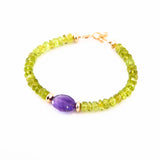 Elpis Amethyst Peridot Bracelet 