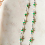 chrysoprase apatite Holi necklace