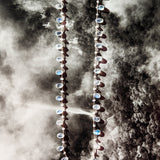 Moonstone Petal and Pearl Necklace