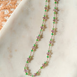 amethyst chrysoprase Holi necklace