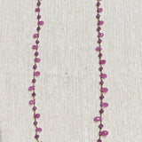 baby pink sapphire petal necklace