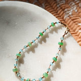 chrysoprase apatite Holi bracelet