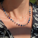 Rainbow galaxy necklace