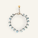 Bracelet aigue marine mini pétales