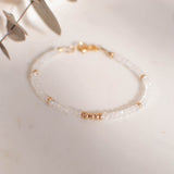 Moonstone full moon bracelet