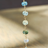 Rainbow foam earring