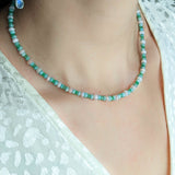 Chrysoprase Opal Amazonite Mermaid Necklace